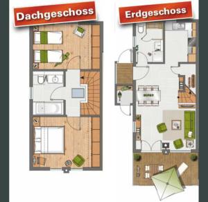 Grundriss der Unterkunft Boddenblick - Breege