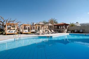 a large swimming pool with chairs at Dimitra Hotel & Apartments by Omilos Hotels in Kokkini Khanion
