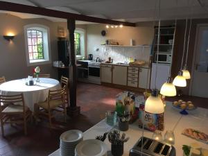 Dapur atau dapur kecil di Bed & Breakfast Tistrup