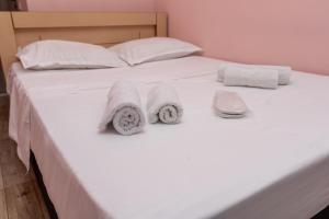Postel nebo postele na pokoji v ubytování Hotel Ponto Vechio