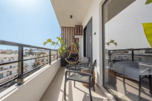 Balkón nebo terasa v ubytování The Suite