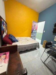 TV a/nebo společenská místnost v ubytování Casa en el centro de veracruz