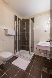 Koupelna v ubytování Hotel Terra