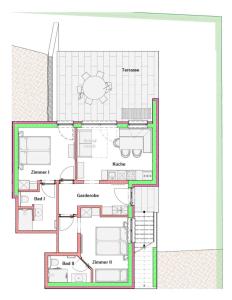 a floor plan of a house at The HIDDEN Apartment in Flachau