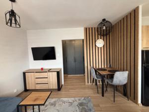 Μια τηλεόραση ή/και κέντρο ψυχαγωγίας στο Blue & Wood Studio FV