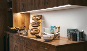 A kitchen or kitchenette at Gasthof Kummer