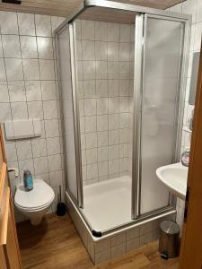 Koupelna v ubytování Zimmer Abendsonne