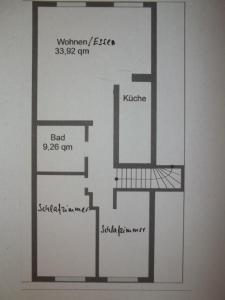 Ferienwohnung Berne في Berne: رسم تخطيطي لأرضية منزل +13 صورة