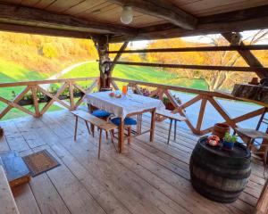 Balkón nebo terasa v ubytování Apartment Pajek on the Hayrack + 37 fotografií