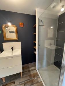 Ένα μπάνιο στο Appartement T1, à la campagne +1 φωτογραφίες