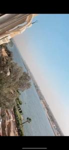 an aerial view of a beach and the ocean at المعادي in Cairo
