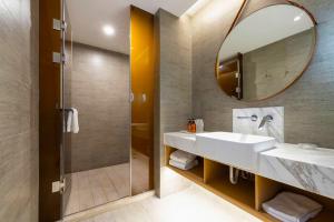 Koupelna v ubytování National Jade Hotel