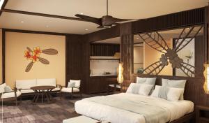 Кровать или кровати в номере Amiana Resort Cam Ranh