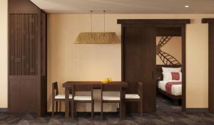 Кровать или кровати в номере Amiana Resort Cam Ranh