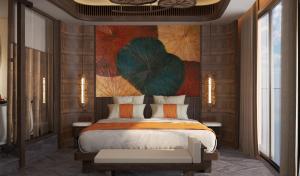 Кровать или кровати в номере Amiana Resort Cam Ranh