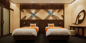 Кровать или кровати в номере Amiana Resort Cam Ranh