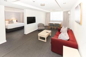 Μια τηλεόραση ή/και κέντρο ψυχαγωγίας στο Central Studio Hotel Sydney