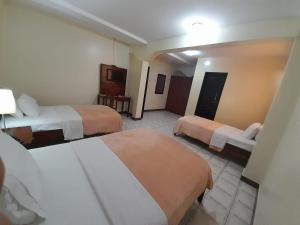 Postel nebo postele na pokoji v ubytování Hotel Cisne II