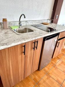 Η κουζίνα ή μικρή κουζίνα στο Colina de Tzancucha