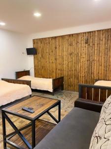 Postel nebo postele na pokoji v ubytování Green Garden B&B