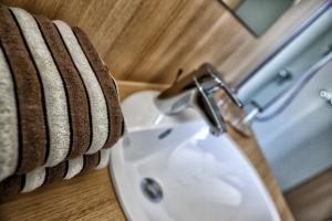 Koupelna v ubytování Landgasthof zum Hirschen