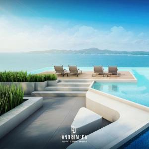 a rendering of a resort with a swimming pool at Exclusive High Floor 2 Bed Room Sea View Luxury in Pattaya South