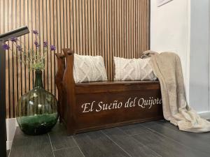 Łóżko lub łóżka w pokoju w obiekcie Casa de Huéspedes con encanto El Sueño del Quijote