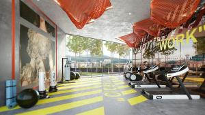 Χώρος καθιστικού στο Mini Cinema Suite at Arte Cheras, KL City View, 6pax, MRT 6Min