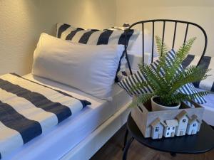 Postel nebo postele na pokoji v ubytování Butterhaus