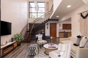 Ruang duduk di Nistula Luxury Pool Villa C3 in Assagao