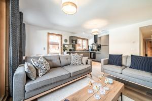 Χώρος καθιστικού στο Apartment Fyndor, Morzine - by EMERALD STAY