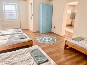 Letto o letti in una camera di Ubytování na venkově Církvice