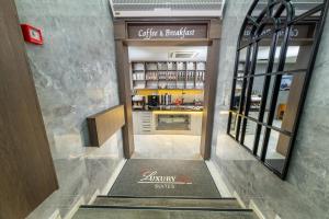 a lobby of a store with a bar in it at Luxury Life Suites in Istanbul