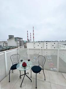 Balkón alebo terasa v ubytovaní Lumina premium apartments for a family