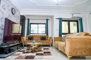 Istumisnurk majutusasutuses T-Square Residence Makepe