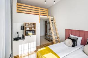 Posteľ alebo postele v izbe v ubytovaní Horizon Park Aparthotel