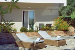 Posezení v ubytování ANGELINA'S FAMILY apartment