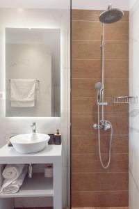 Koupelna v ubytování ANGELINA'S FAMILY apartment