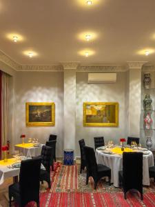 Predel za sedenje v nastanitvi RIAD TANJA by chef Moha