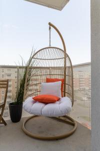 Balkón alebo terasa v ubytovaní Lumina premium apartments for a family