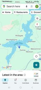 a map of the east in the area at Lakeview farm in Castletown +141 photos