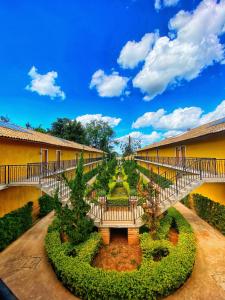 Κήπος έξω από το Hotel Fazenda São Silvano