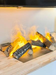 ブットヤーディンゲンにあるTraumhaus mit Platz für 20 Personen an der Nordseeの火道四組