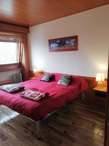 Katil atau katil-katil dalam bilik di Relax tra i monti di Pescasseroli