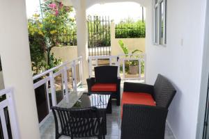 Balcon ou terrasse dans l'établissement Garden Suite