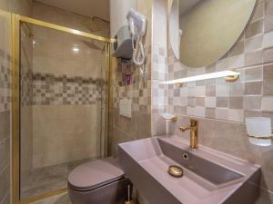 Koupelna v ubytování Hotel Perun