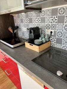Kuchyň nebo kuchyňský kout v ubytování bloom - Zentral, modern, großzügig für 1-6 Pers