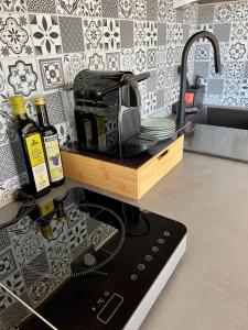 Kuchyň nebo kuchyňský kout v ubytování bloom - Zentral, modern, großzügig für 1-6 Pers