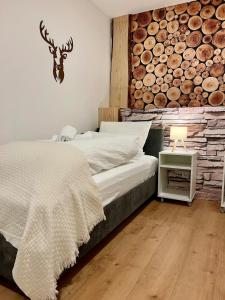 Postel nebo postele na pokoji v ubytování bloom - Zentral, modern, großzügig für 1-6 Pers