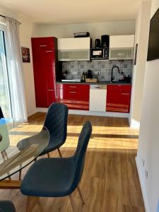 Kuchyň nebo kuchyňský kout v ubytování bloom - Zentral, modern, großzügig für 1-6 Pers